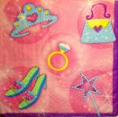 180 Mädchen - 3 ply - Amscan - CS